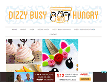 Tablet Screenshot of dizzybusyandhungry.com